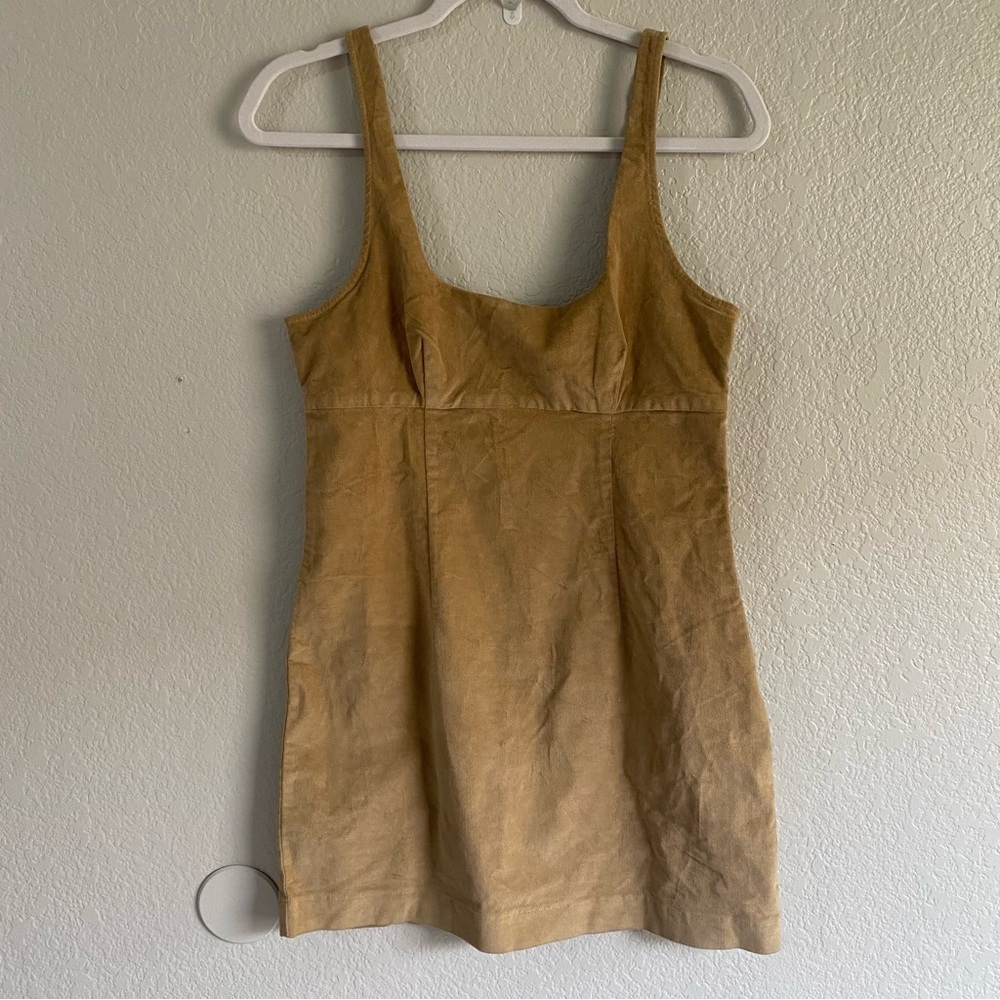 NEW UO Lily Corduroy Empire Mini Dress